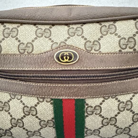 Authentic Vintage Gucci GG Supreme Sherry Line PVC Leather Shoulder Bag COA Incl - Picture 3 of 16